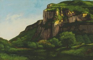 Rotsen bij Mouthier door Gustave Courbet